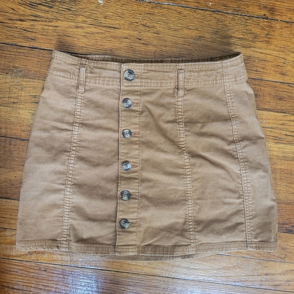 American Eagle Corduroy Button-Front Mini Skirt Sz 4 - Picture 6 of 6